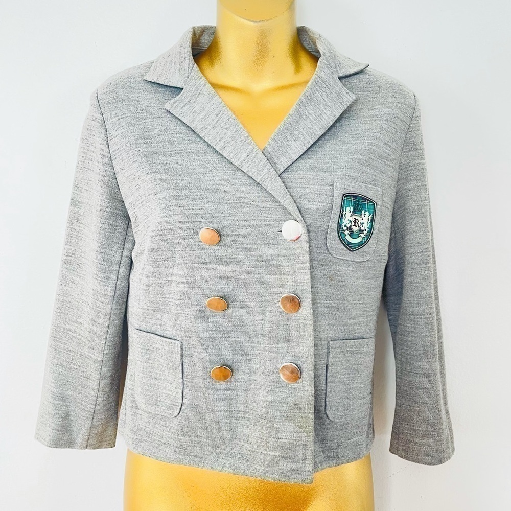 TopShop grey blazer size 4 academia - Picture 3 of 6